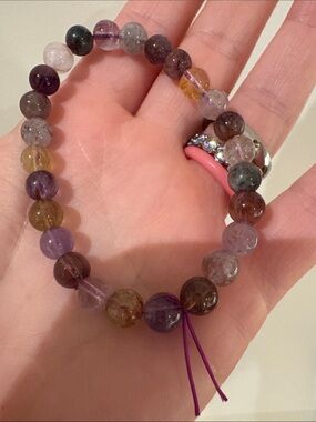 Multicolor‎ Natural Gemstone Beaded Bracelet - Women's Stretch Bracelet